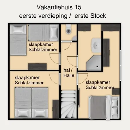 펜션 15 Op Recreatiepark De Wielen 신트 마르턴
